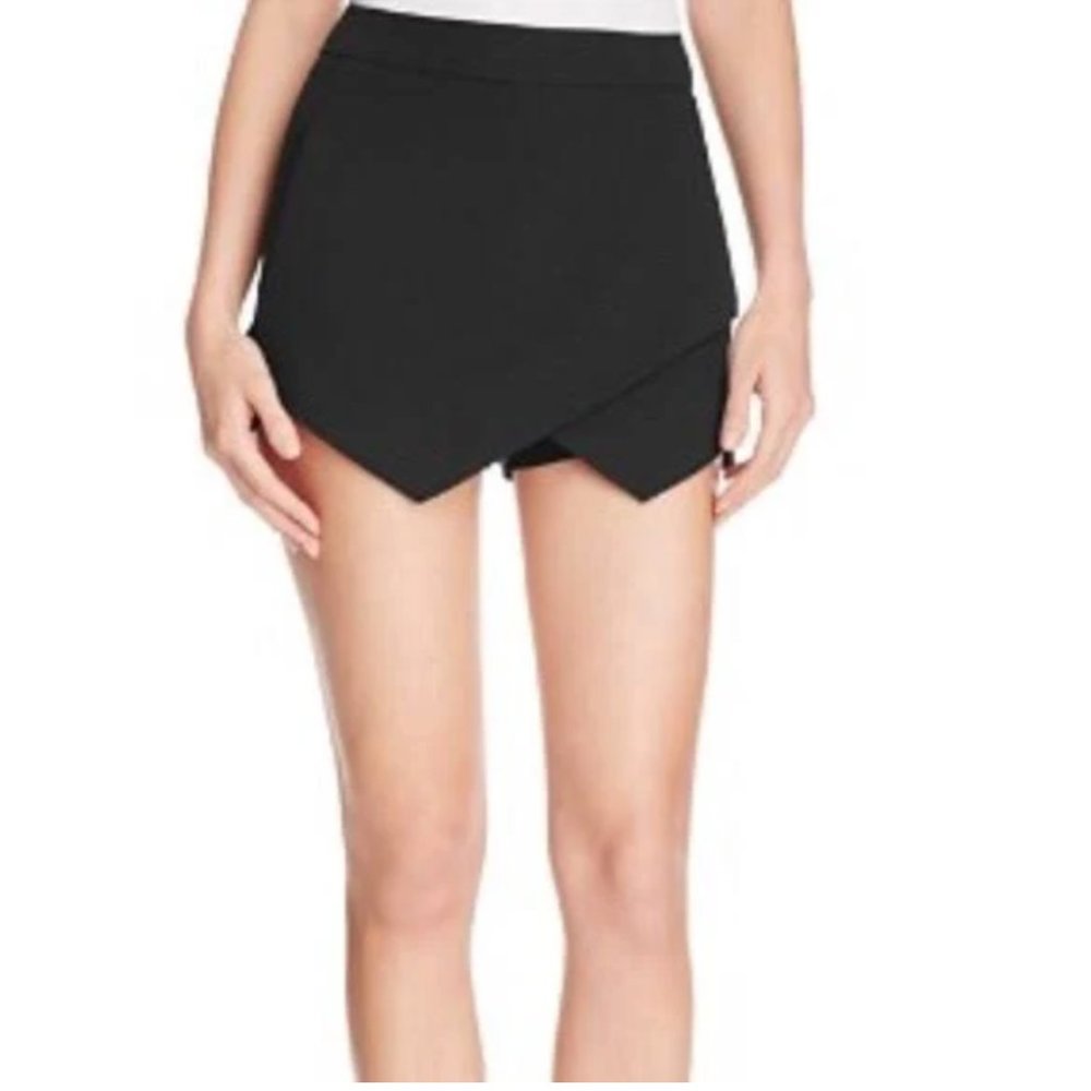 Aqua Black envelope (asymmetrical) skirt/skort